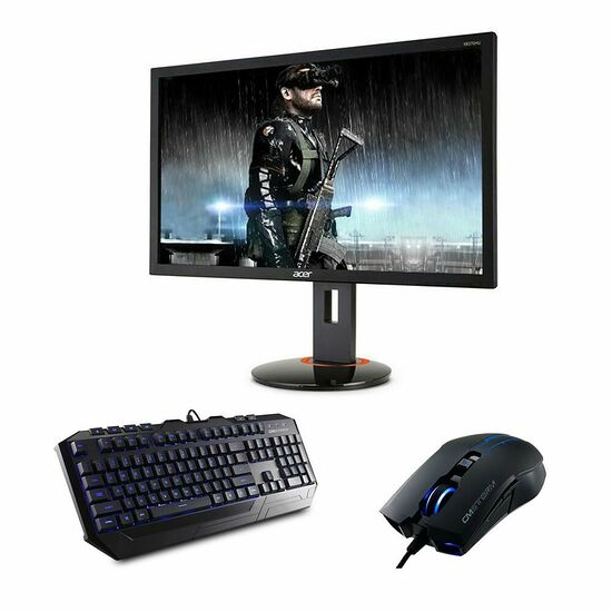 Acer XB270HAbprz G-Sync + Cooler Master CM Storm Devastator Bleu (AZERTY)