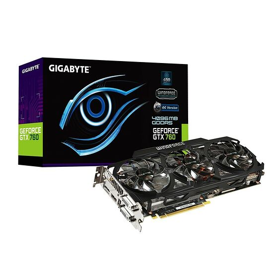 Carte graphique Gigabyte GTX 760 Windforce 3X OC, 4 Go