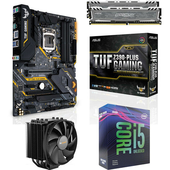 Kit évo Core i5-9600KF + Asus TUF Z390 PLUS GAMING + Dark Rock 4 + 16 Go