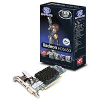 Carte graphique Radeon HD 5450, 1 Go, Sapphire