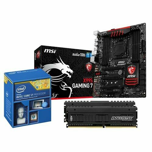 Kit d'évolution Intel Core i7 5930K (3,5 GHz) + MSI X99S GAMING 7 + 16 Go