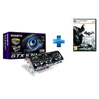 Carte graphique Gigabyte GeForce GTX 570 OC, 1280 Mo + Batman Arkham City