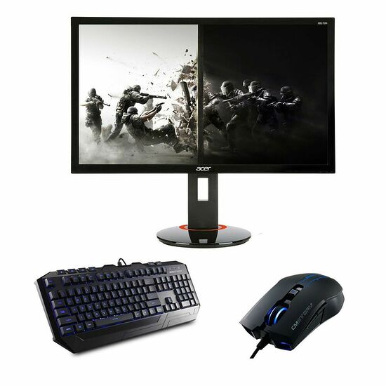 Acer XF240Hbmjdpr FreeSync + Cooler Master CM Storm Devastator Bleu (AZERTY)