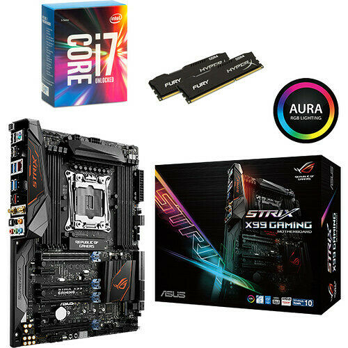 Kit d'évo Intel Core i7-6800K + Asus ROG STRIX X99 GAMING + 16 Go