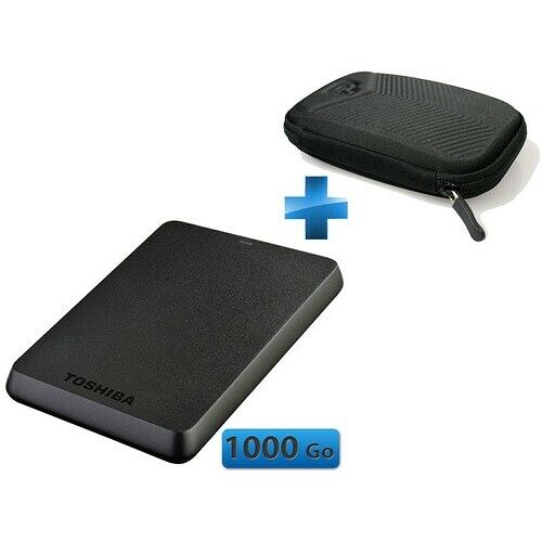Toshiba Stor.E Basics, 1 To + Housse