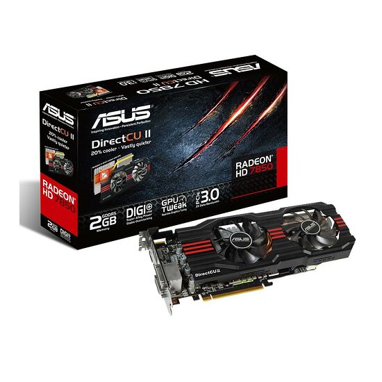 Carte graphique Asus Radeon HD 7850 DirectCU II V2, 2 Go