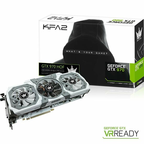KFA2 GeForce GTX 970 HOF v2, 4 Go