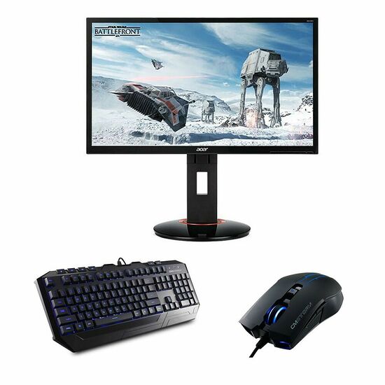 Acer XB240HAbpr G-Sync + Cooler Master CM Storm Devastator Bleu (AZERTY)