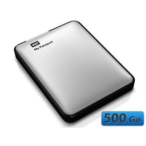Western Digital My Passport for MAC, Gris, 500 Go