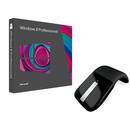 Microsoft Windows 8 Pro, Mise à jour à partir de XP, Vista ou 7 +Souris sans fil