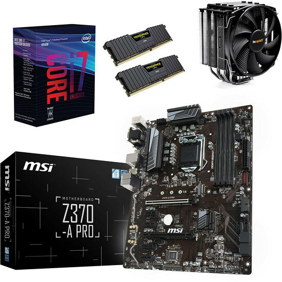 Kit d'évo Core i7-8700K + MSI Z370-A PRO + Dark Rock 3 + 16 Go
