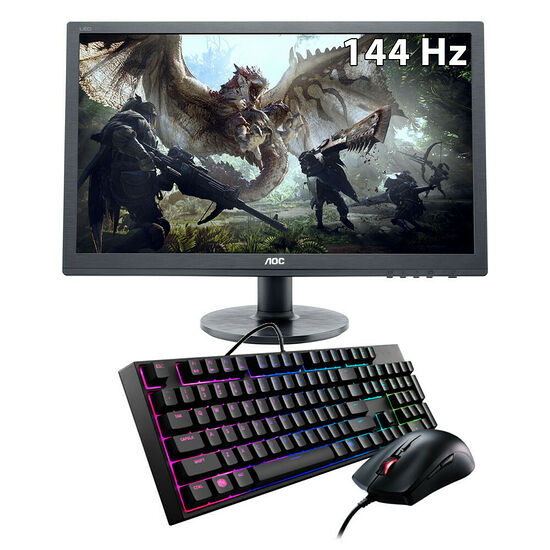 AOC Gaming G2460FQ + Cooler Master MasterKeys Lite L Combo RGB (AZERTY)