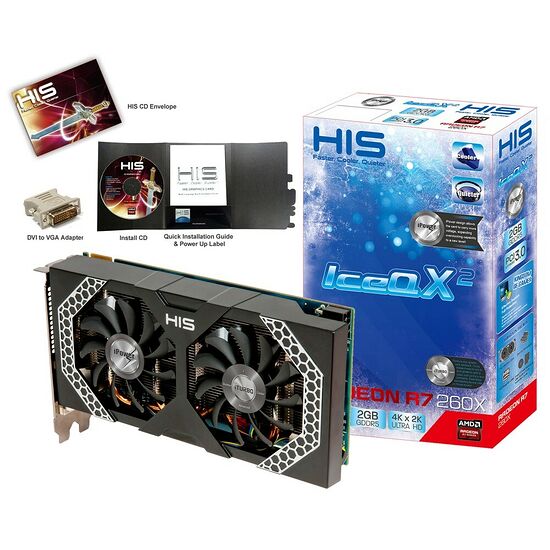 Carte Graphique HIS Radeon R7 260X iPower IceQ X², 2 Go