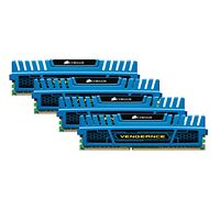 Kit Quad Channel DDR3 Corsair Vengeance, 4 x 4 Go, PC3-17066, CAS 11, Bleu
