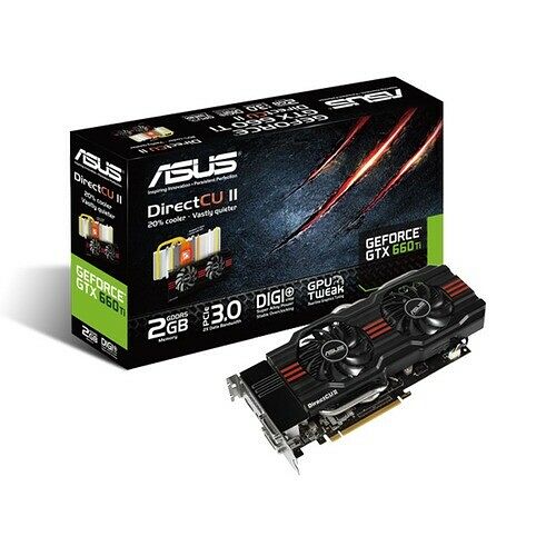 Carte graphique ASUS GeForce GTX 660 Ti Direct CU II, 2 Go