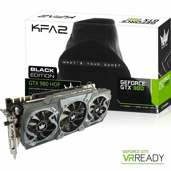 KFA2 GeForce GTX 980 HOF Black Edition, 4 Go