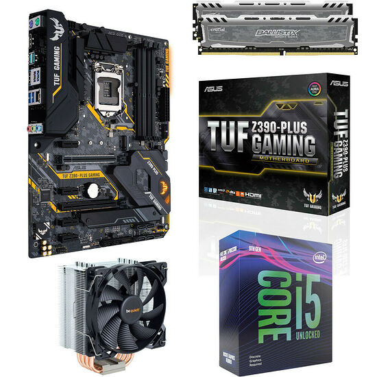 Kit évo Core i5-9600KF + Asus TUF Z390 PLUS GAMING + Pure Rock + 16 Go