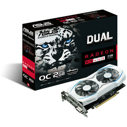 Asus Radeon RX 460 DUAL OC, 2 Go