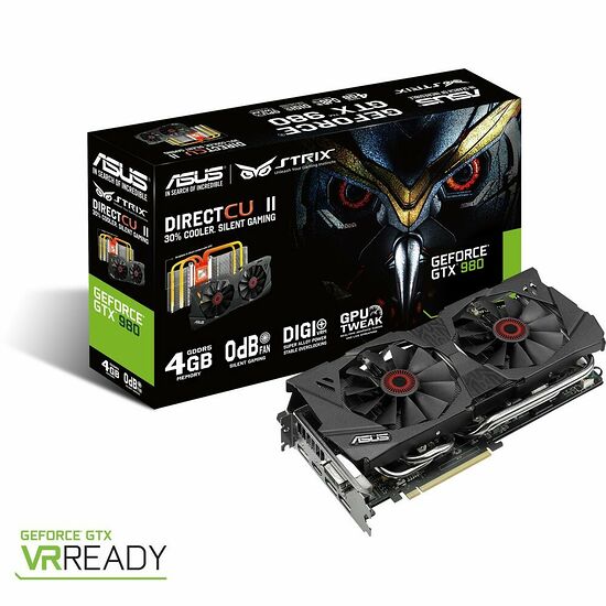 Asus GeForce GTX 980 STRIX DirectCU II, 4 Go