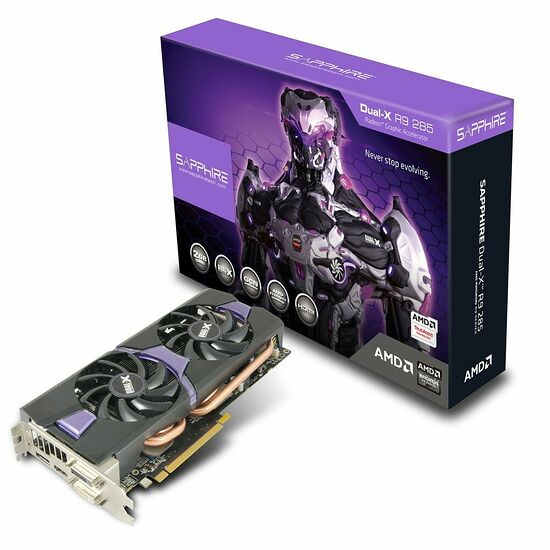 Sapphire Radeon R9 285 Dual-X, 2 Go