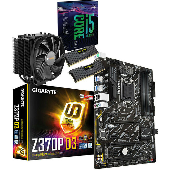 Kit d'évo Intel Core i5-8600K + Gigabyte Z370P-D3 + Dark Rock 4 + 16 Go