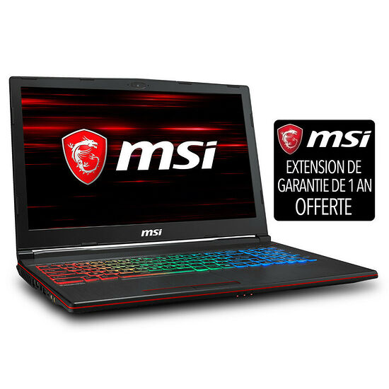 MSI GP63 8RD-083FR Leopard + Extension de garantie 1 an offerte