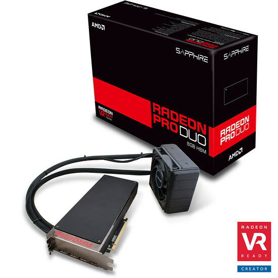 Sapphire Radeon Pro Duo, 8 Go HBM