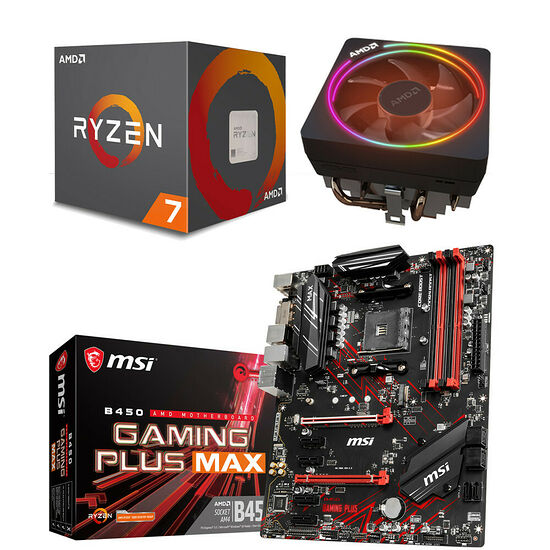 AMD Ryzen 7 2700X (3.7 GHz) + MSI B450 GAMING PLUS MAX