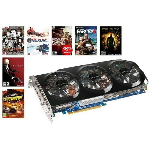 Carte graphique Gigabyte Radeon HD 7950, 3 Go + Pack de 6 jeux AMD offert