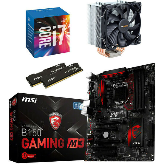 Kit évo Intel Core i7-6700 (3.4 GHz) + MSI B150 GAMING M3 + Pure Rock + 8 Go