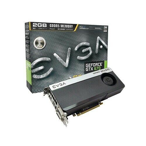 Carte graphique EVGA GeForce GTX 670 Superclocked + Backplate, 2 Go