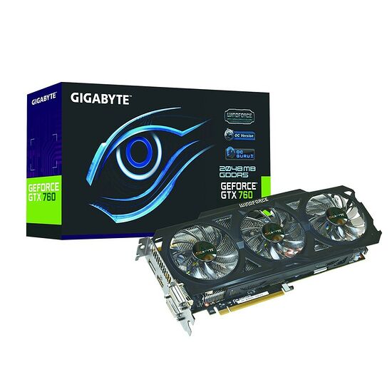 Carte graphique Gigabyte GeForce GTX 760 OC, 2 Go