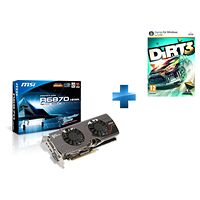 Carte graphique MSI Radeon HD 6870 Hawk, 1 Go + DIRT 3