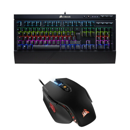 Corsair K68 RGB (Mx Red)  + M65 Pro, Noir
