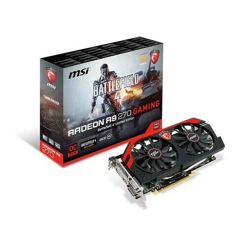 Carte Graphique MSI Radeon R9 270 Gaming, 2 Go + Battlefield 4