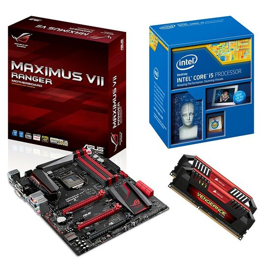 Kit d'évolution Core i5 4690K (3,5 GHz) + Asus Maximus VII Ranger + 8 Go