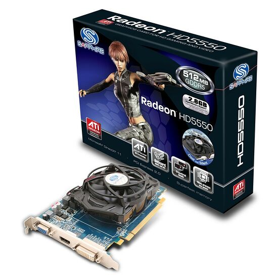 Carte graphique Sapphire Radeon HD 5550, 512 Mo