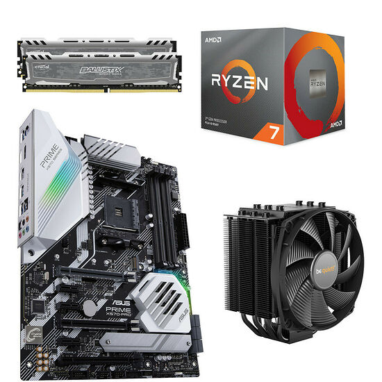 Kit évo Ryzen 7 3700X + Asus PRIME X570 PRO + Dark Rock 4 + 16 Go