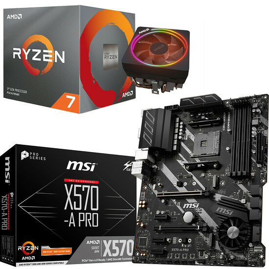 AMD Ryzen 7 3700X (3.6 GHz) + MSI X570-A PRO