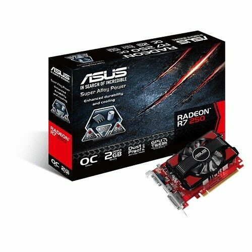 Asus Radeon R7 250-OC-2GD3, 2 Go