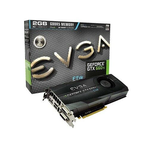 Carte graphique EVGA GeForce GTX 660 Ti FTW, 2 Go