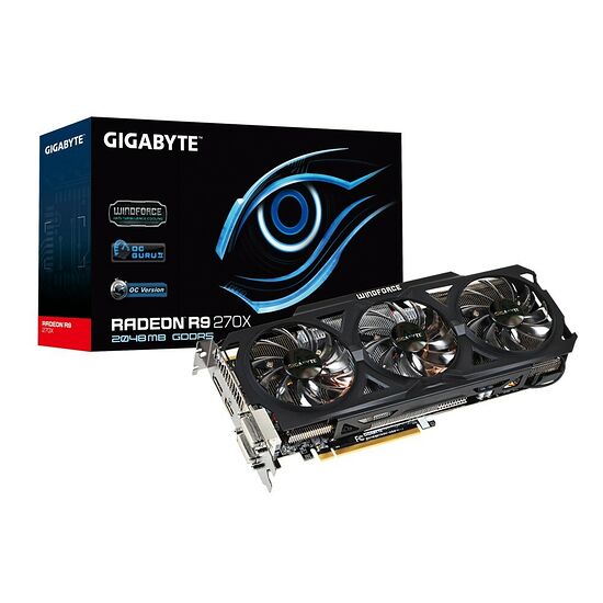 Carte Graphique Gigabyte Radeon R9 270X OC, 2 Go