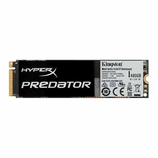 HyperX Predator, 480 Go, M.2 (Type 2280)