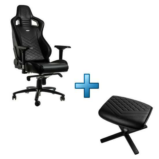 Noblechairs Epic + Noblechairs Footrest - Noir