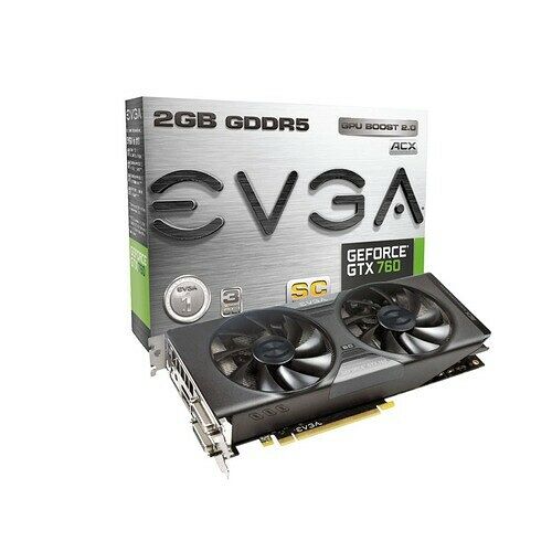 Carte graphique EVGA GeForce GTX 760 Dual Superclocked w/ ACX Cooler, 2 Go