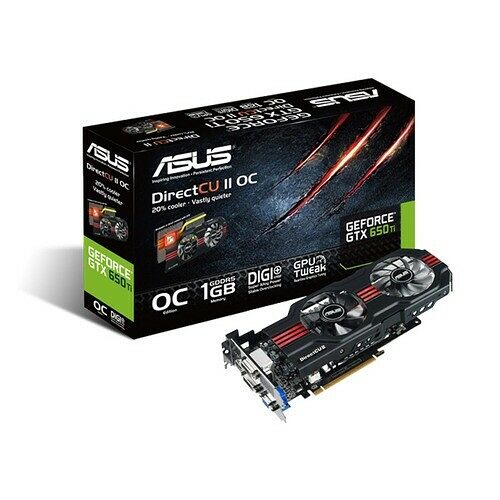 Carte graphique Asus GeForce GTX 650 Ti DirectCU II, 1 Go