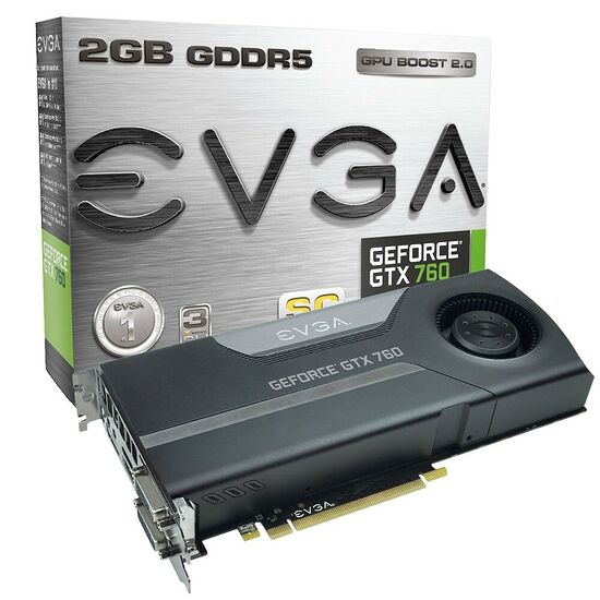 Carte graphique EVGA GeForce GTX 760 Superclocked, 2 Go