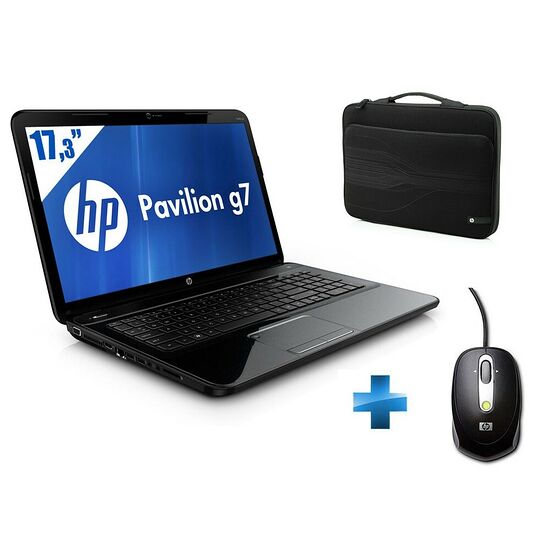 PC Portable HP Pavilion G7-2361SF, 17.3" + Souris et Sacoche HP
