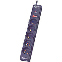 Multiprise parafoudre PFS 5 TFR, 5 prises, protection fax/modem/tél., Infosec