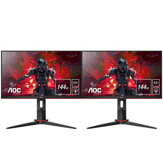 Pack Dual Screen AOC 24G2U/BK Freesync